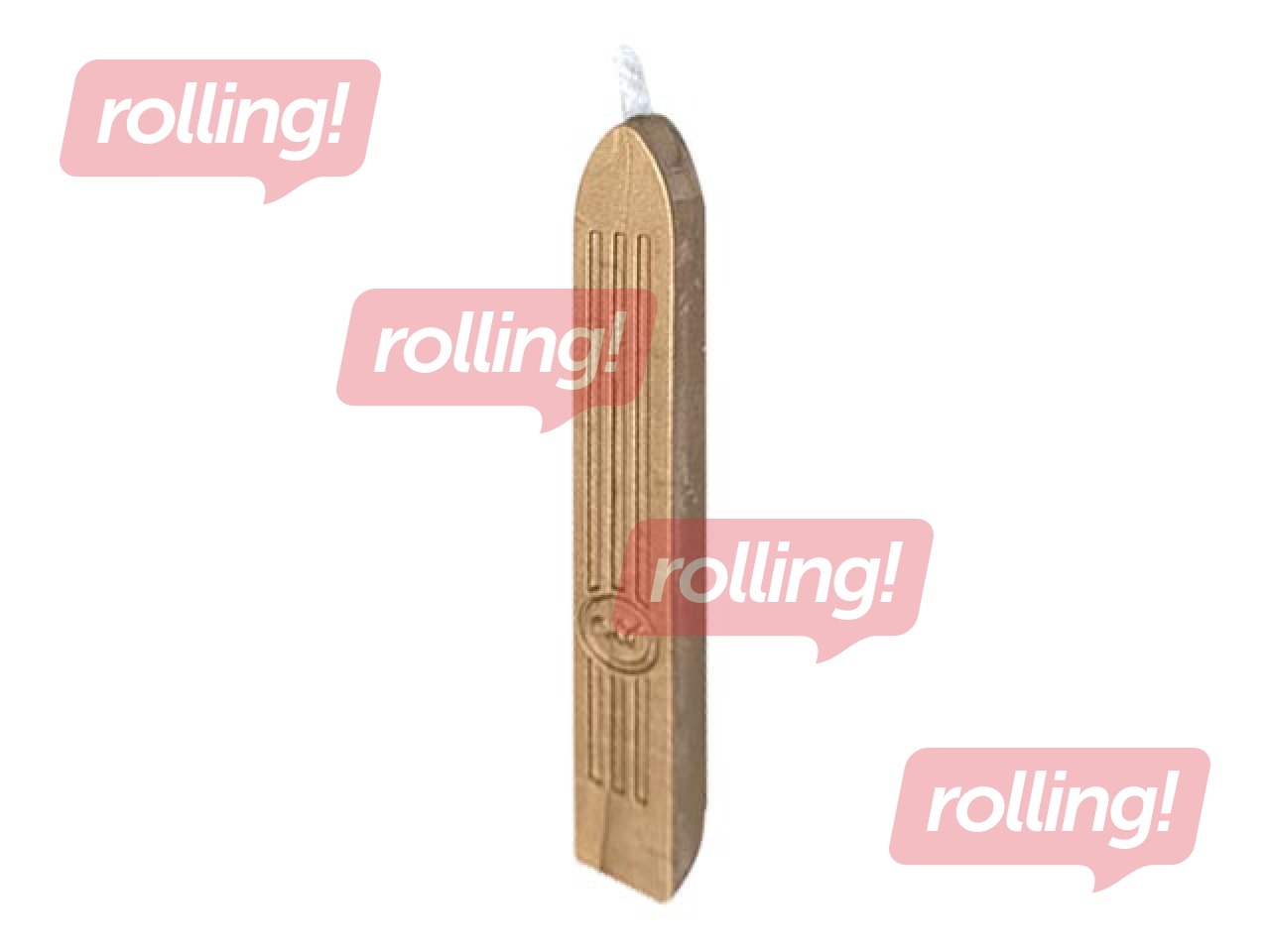 Sealing wax wicks, 9.7 cm, 1 pcs.,gold