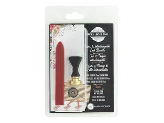 Handle for stamp metal base (D:1.7 cm) and seal wax (9.7 cm)