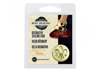 Metal coin for wax stamp FLE, D:1.7 cm