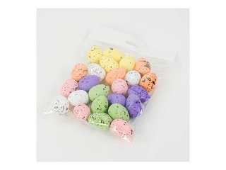 Decorative eggs, 25/35mm, 24 pcs., 6 colors