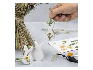 SALE Dekoratiivsed jänesekujukesed, keraamilised, 3 tk.