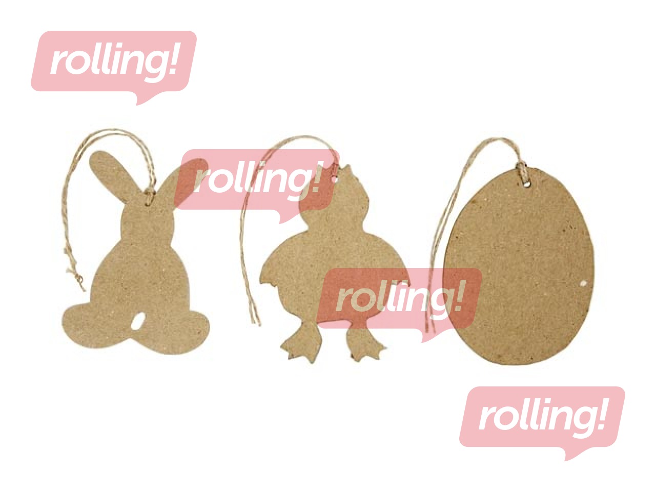 Easter Ornaments, 6 pcs.