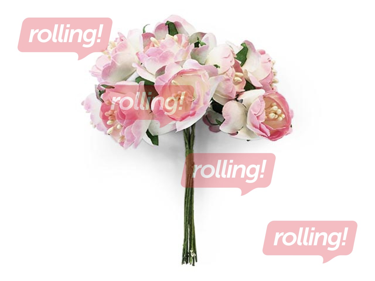 Artificial flowers, bouquet of peony, pink