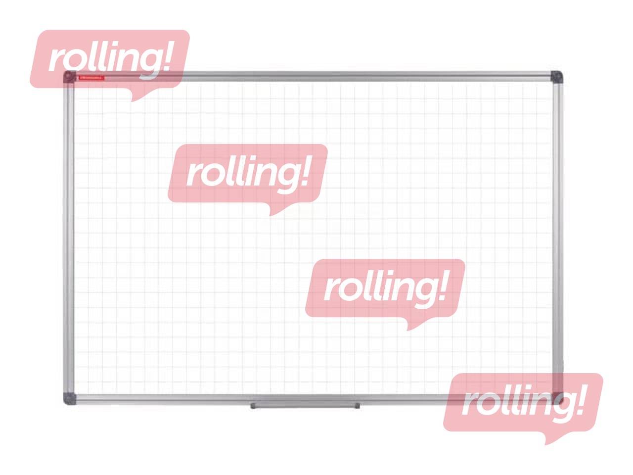 Valge ruuduline tahvel 90x60cm, magnetilise pinnaga, alumiiniumraamis