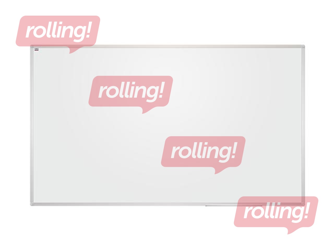 Whiteboard in aluminium frame 2x3, 300 x 120 cm, white