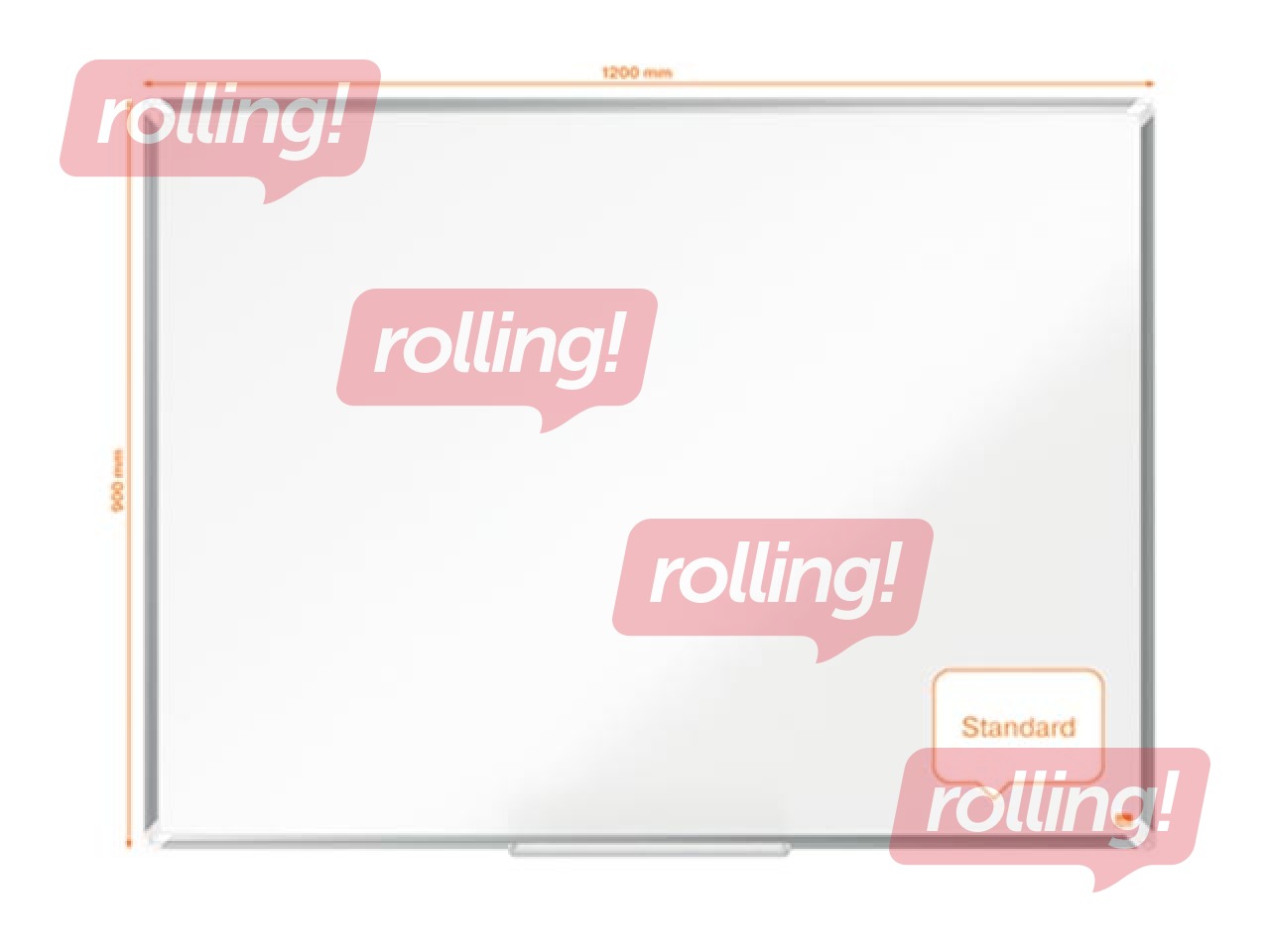 Magnettahvel Nobo Premium Plus, 120 x 90 cm, email, valge