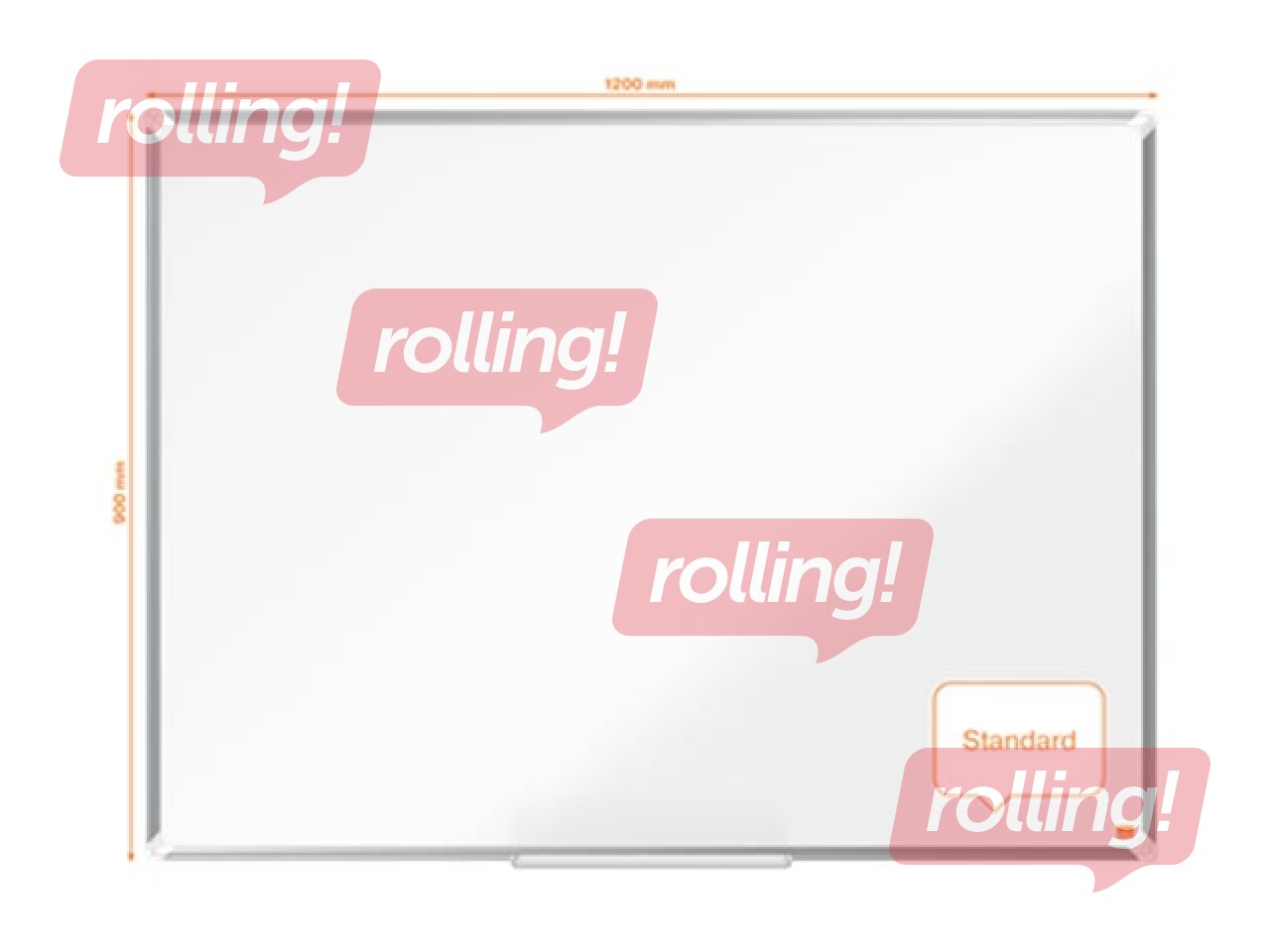 Magnettahvel Nobo Premium Plus, 120 x 90 cm, teras, valge