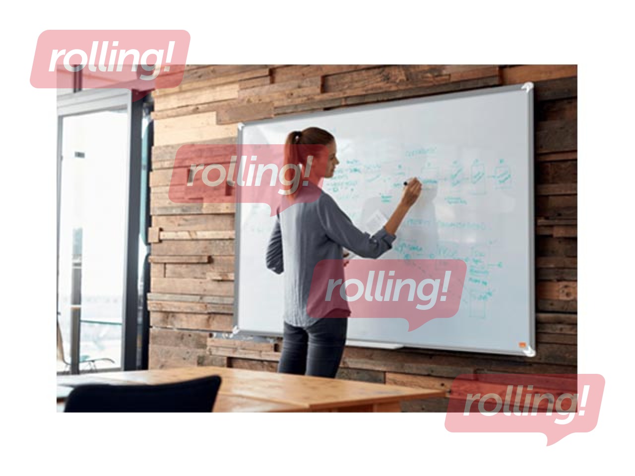 Magnettahvel Nobo Premium Plus, 180 x 90 cm, teras, valge