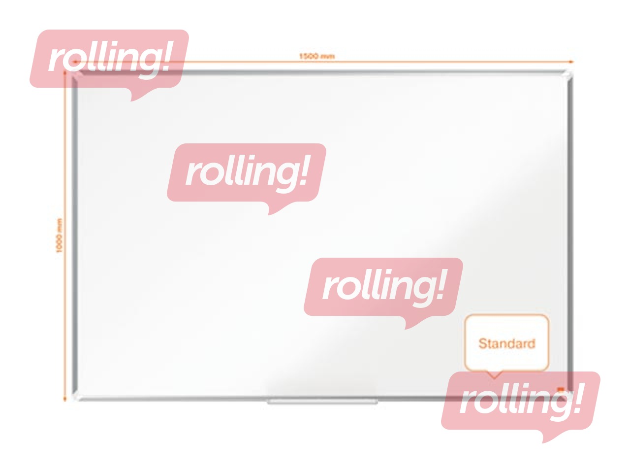 Magnettahvel Nobo Premium Plus, 150 x 100 cm, terasest, valge 