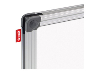 Sienas tāfele alumīnija rāmī Classic, 120 x 100 cm, lakota virsma, balta 