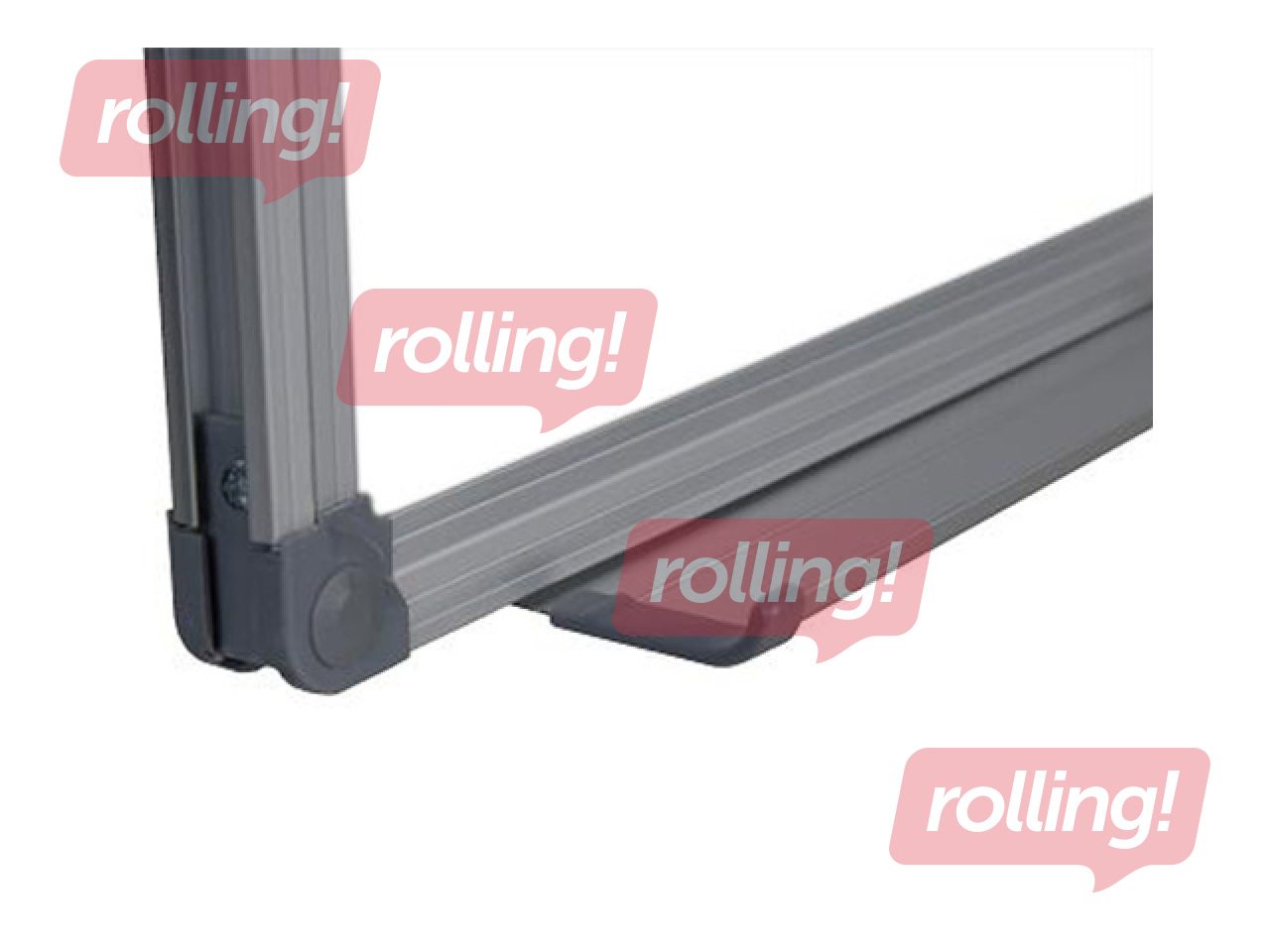 Sienas tāfele alumīnija rāmī Classic, 120 x 100 cm, lakota virsma, balta 