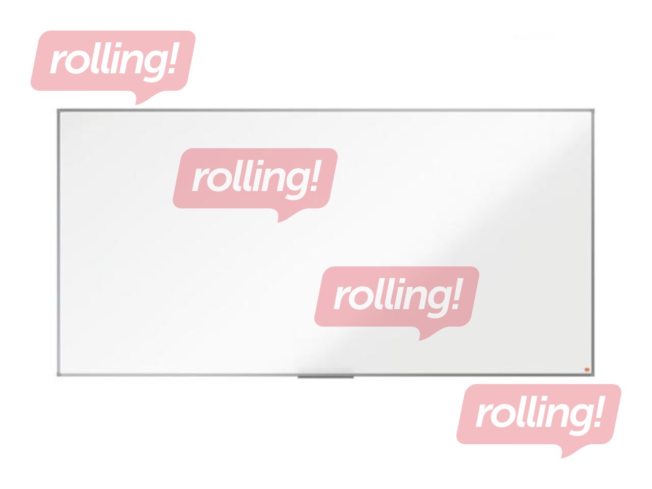 Whiteboard in aluminum frame Nobo Essence, 240 x 120 cm, enameled, white
