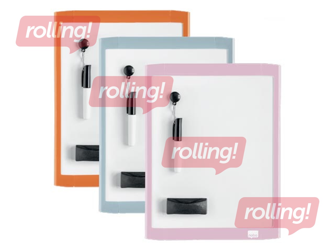 Tahvel Nobo Mini, magnetiline, erinevat värvi raamidega, 21,6 x 28 cm