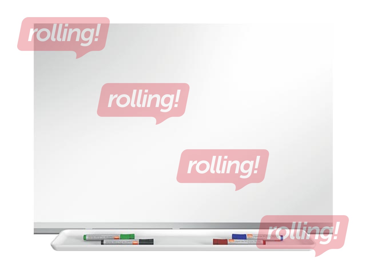 Tahvel Nobo Premium Plus, 180 x 120 cm, emailitud pind, valge