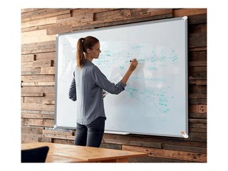 Wall board in aluminum frame Nobo Premium Plus, 180x120 cm, enameled surface, white