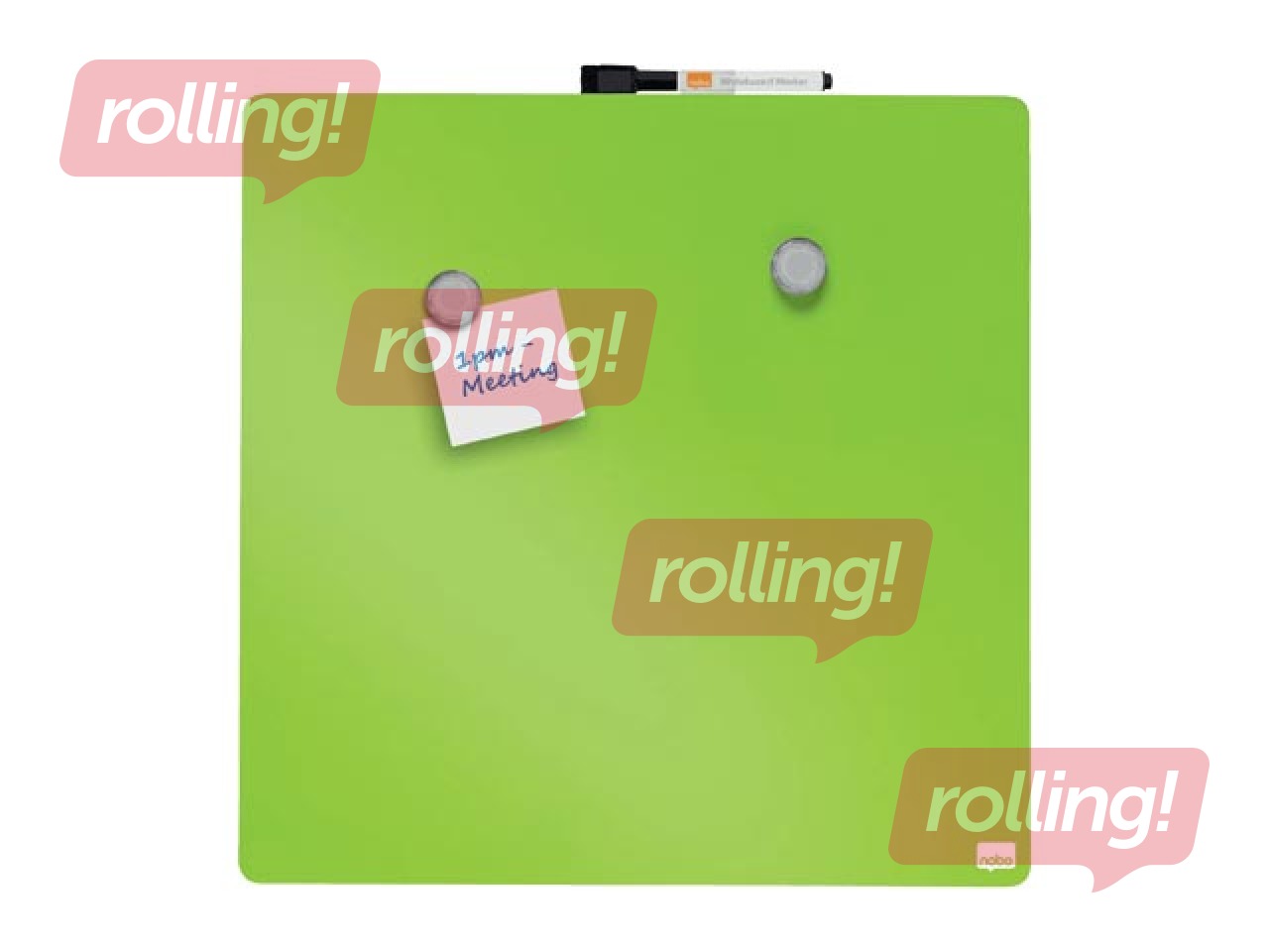 Wall whiteboard Nobo, 36x36cm, magnetic, green