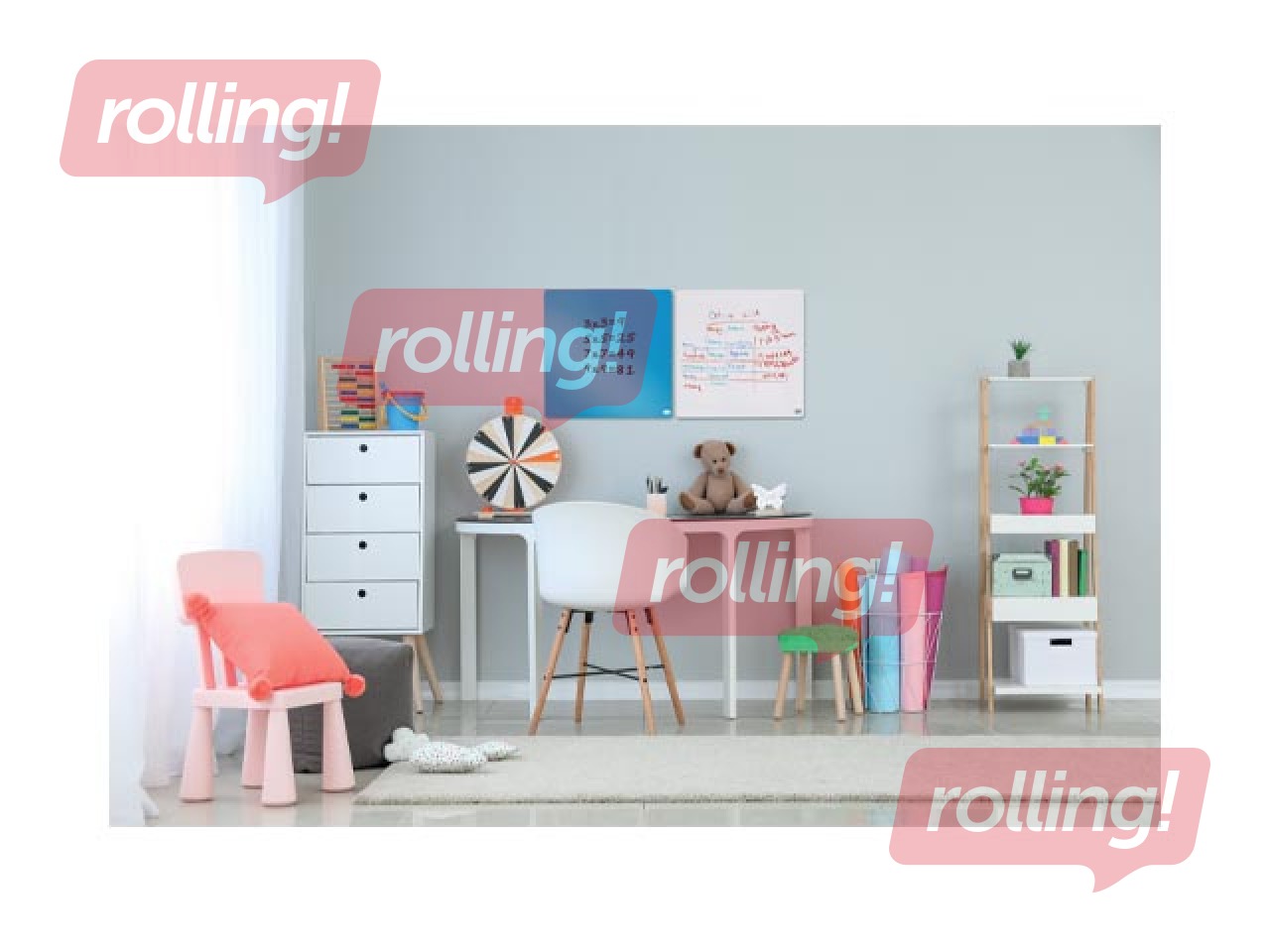 Настенная доска Nobo, 36x36см, магнитная, синяя