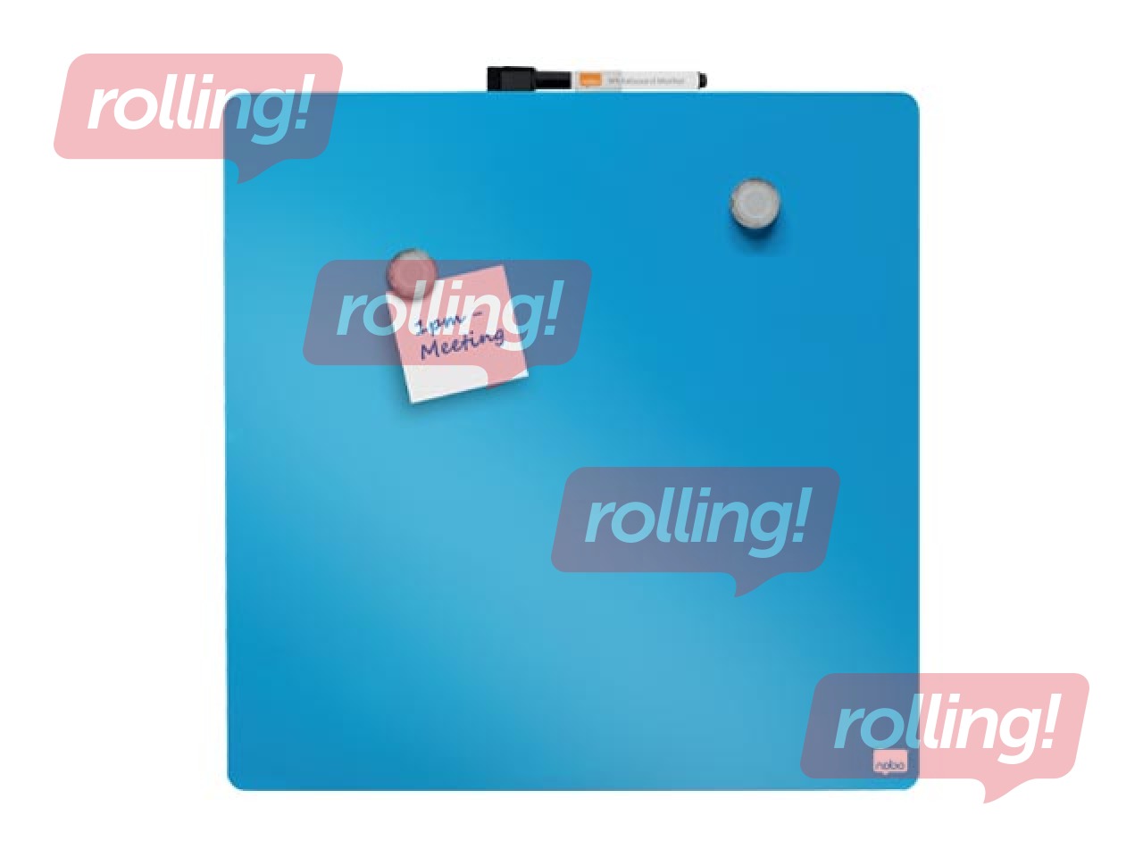 Wall whiteboard Nobo, 36x36cm, magnetic, blue