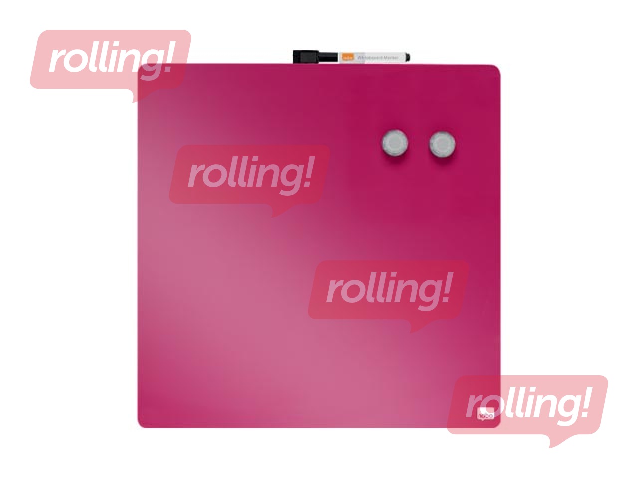 Seinatahvli Nobo, 36x36cm, magnetiline, roosa