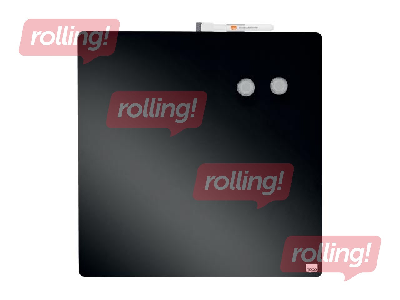 Настенная доска Nobo, 36x36см, магнитная, чёрная