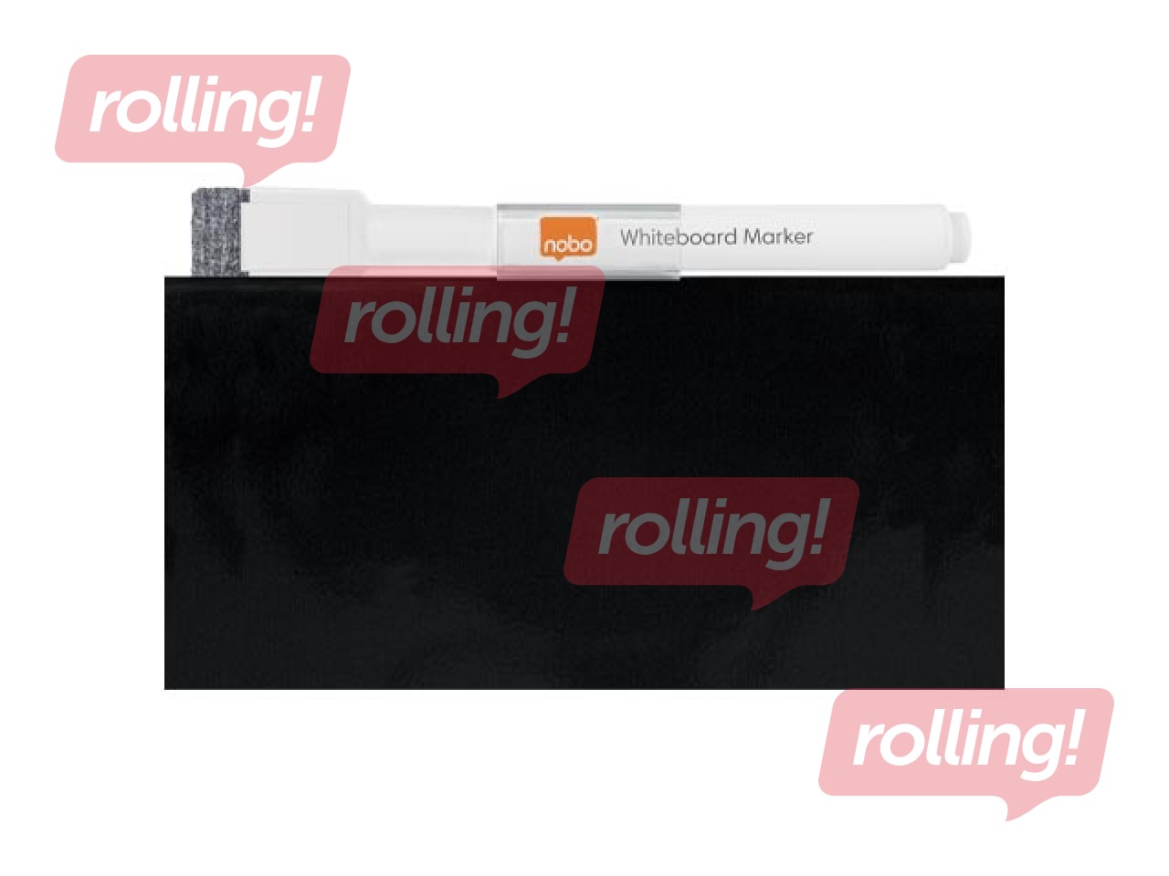 Настенная доска Nobo, 36x36см, магнитная, чёрная