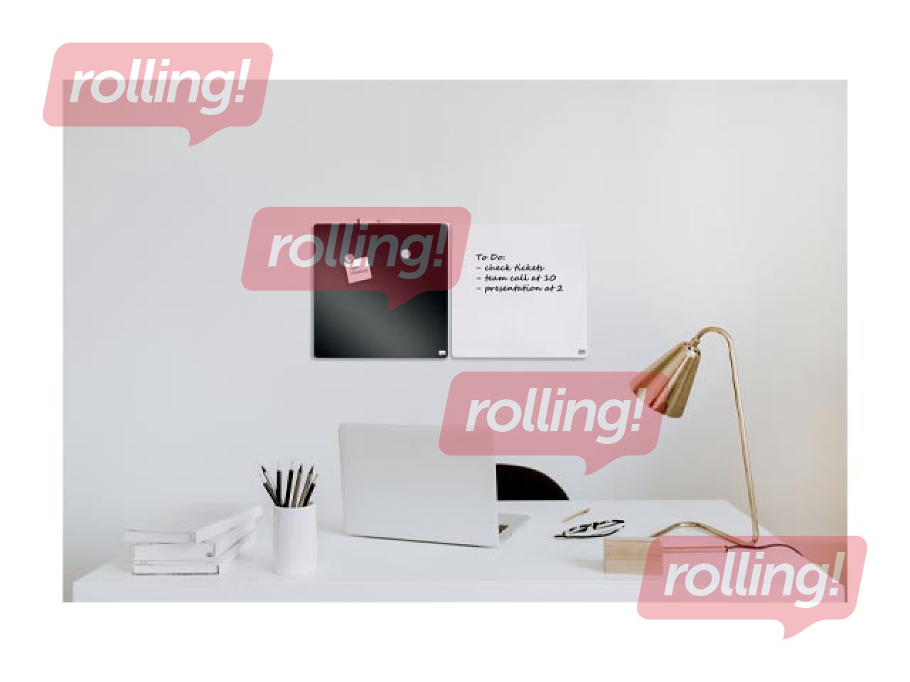 Seinatahvli Nobo, 36x36cm, magnetiline, must