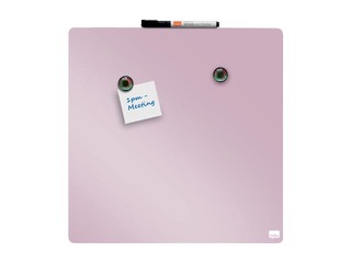 Wall whiteboard Nobo, 36x36cm, magnetic, light pink