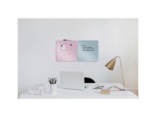 Wall whiteboard Nobo, 36x36cm, magnetic, light pink
