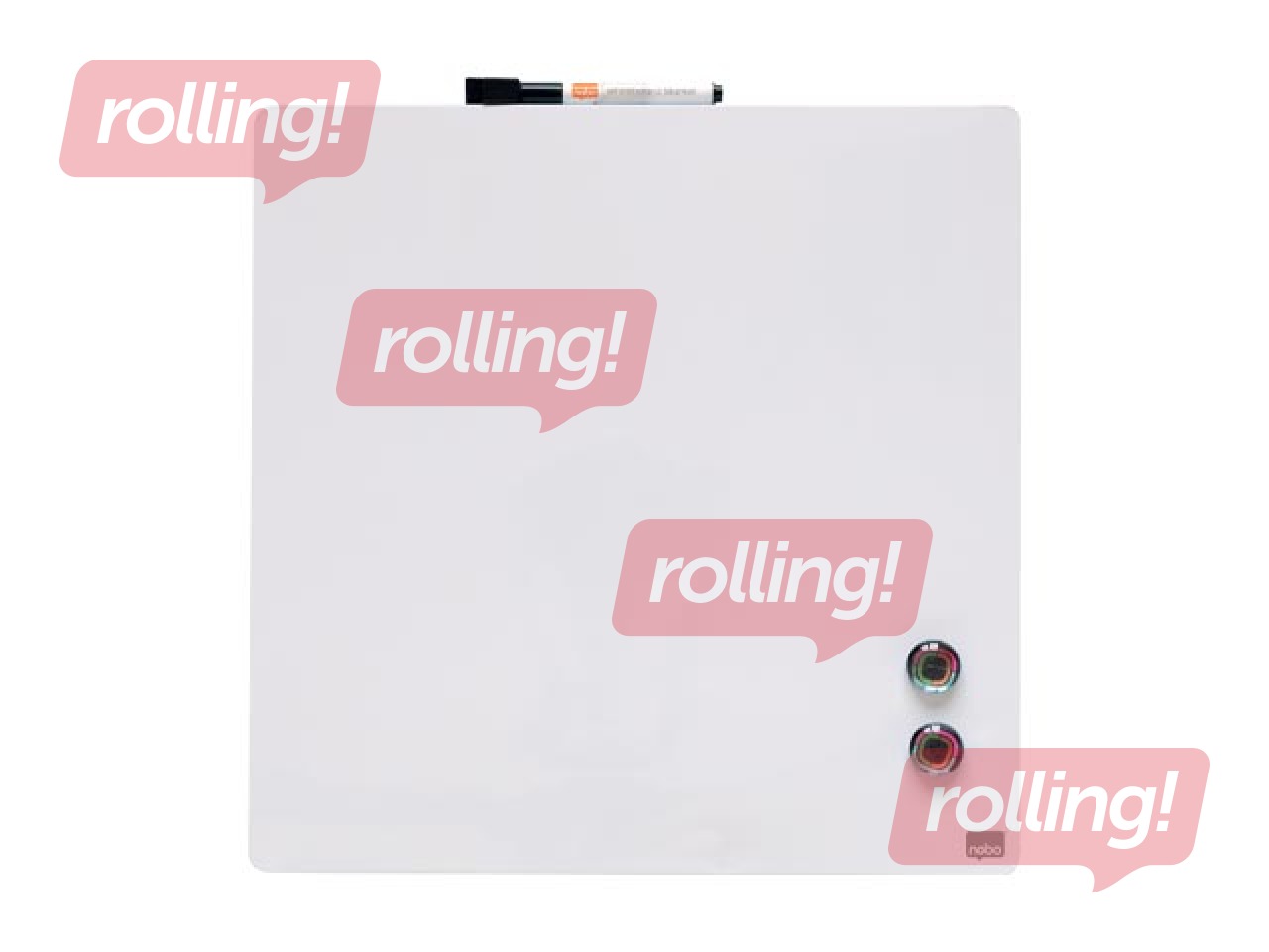 Seinatahvli Nobo, 36x36cm, magnetiline, valge