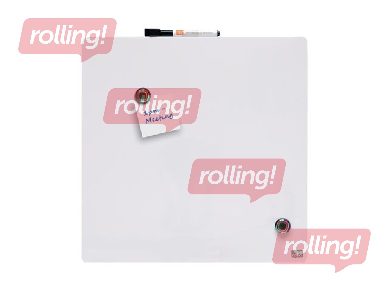 Seinatahvli Nobo, 36x36cm, magnetiline, valge