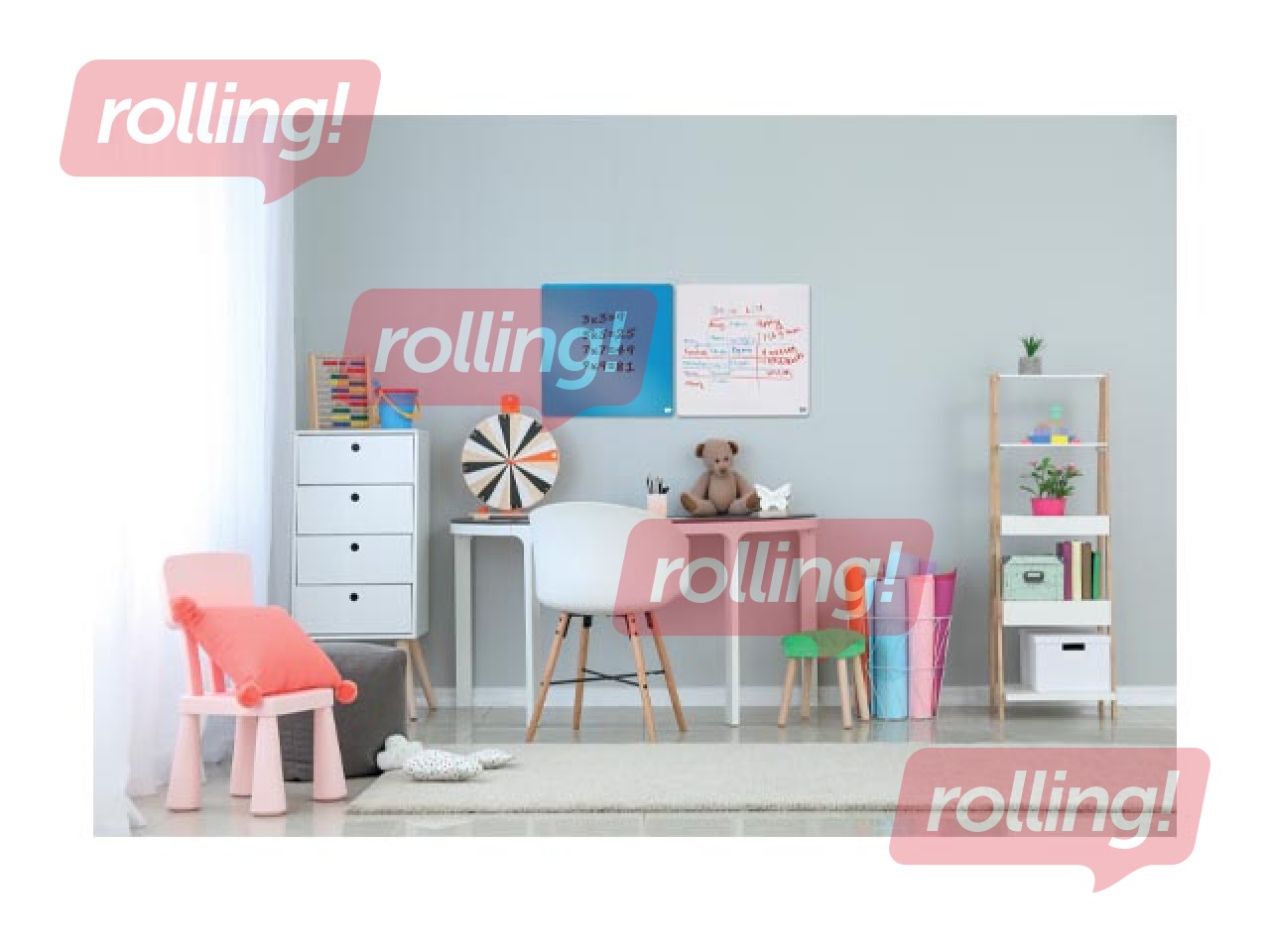 Seinatahvli Nobo, 36x36cm, magnetiline, valge