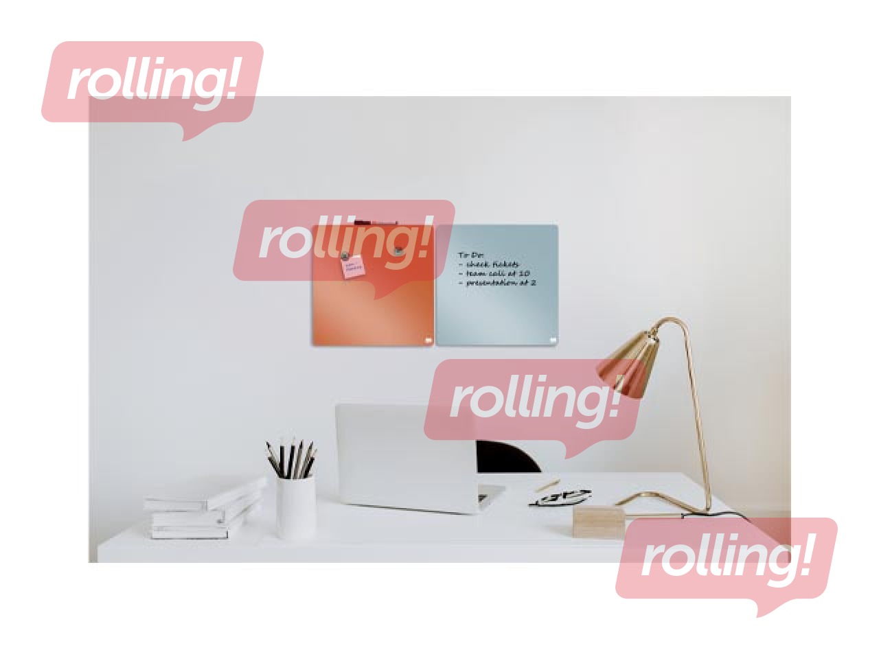 Seinatahvli Nobo, 36x36cm, magnetiline, oranž