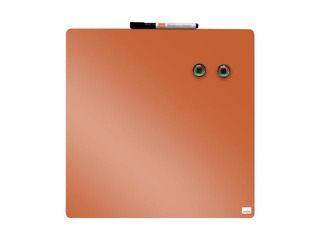 Wall whiteboard Nobo, 36x36cm, magnetic, orange