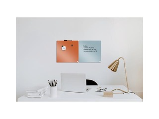 Wall whiteboard Nobo, 36x36cm, magnetic, orange
