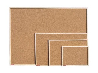 Cork board, wooden frame, 120x90cm