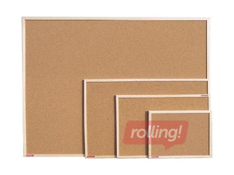 Пробковая доска, деревянная рамка, 120x90 см