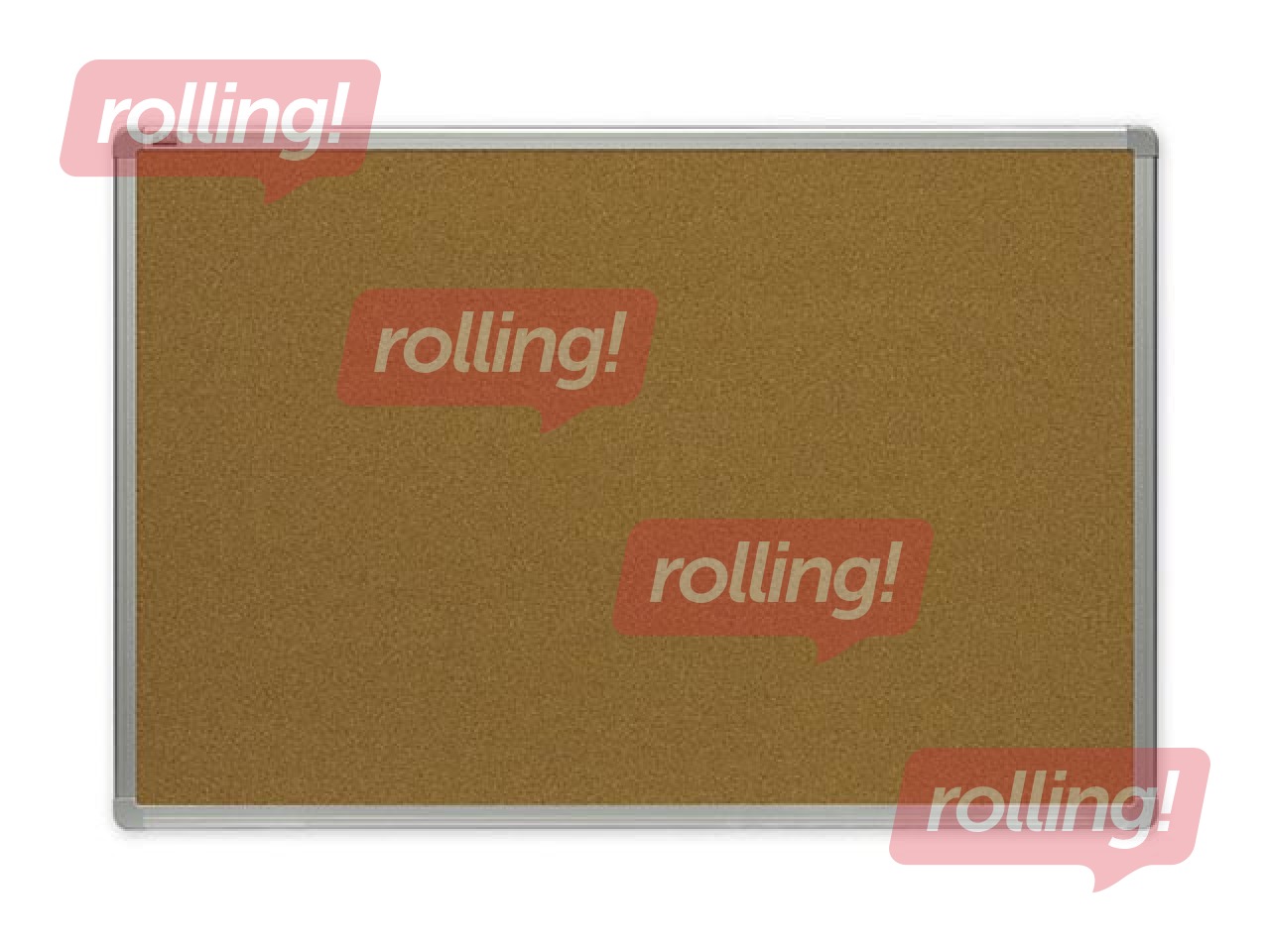 Korķa tāfele alumīnija rāmī 2x3, 90x60 cm