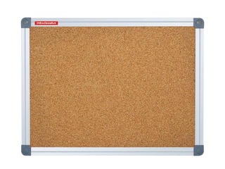 Cork board with aluminum frame Memobe Classic, 90x60 cm