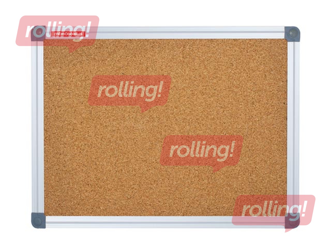 Korķa tāfele alumīnija rāmī Memobe Classic, 90x60 cm