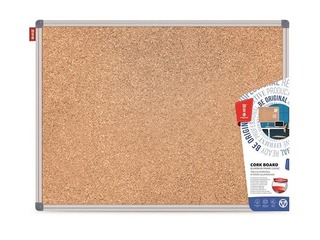 Cork board with aluminum frame Memobe Classic, 100x150 cm