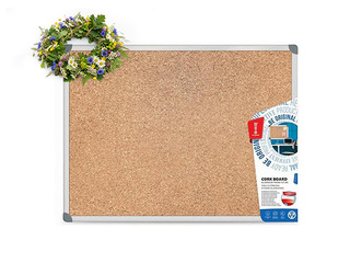 Cork board with aluminum frame Memobe Classic, 90x180 cm +Midsummer gift!