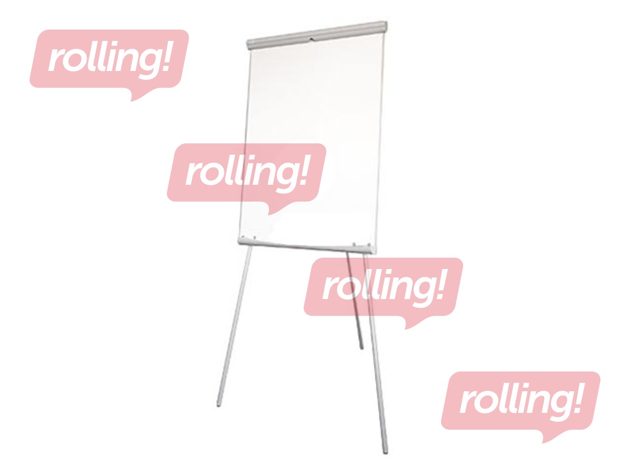 Tāfele ar statīvu 2x3 Popchart, 60x90 cm, lakota virsma