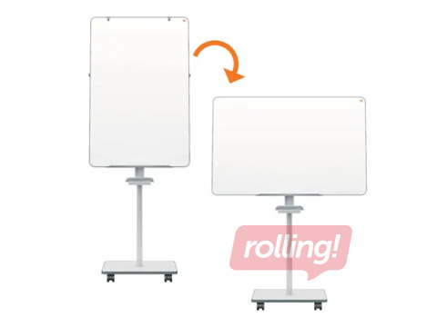 Tahvel ratastel Nobo Flipchart Move & Meet, magnetiline, 68x104cm