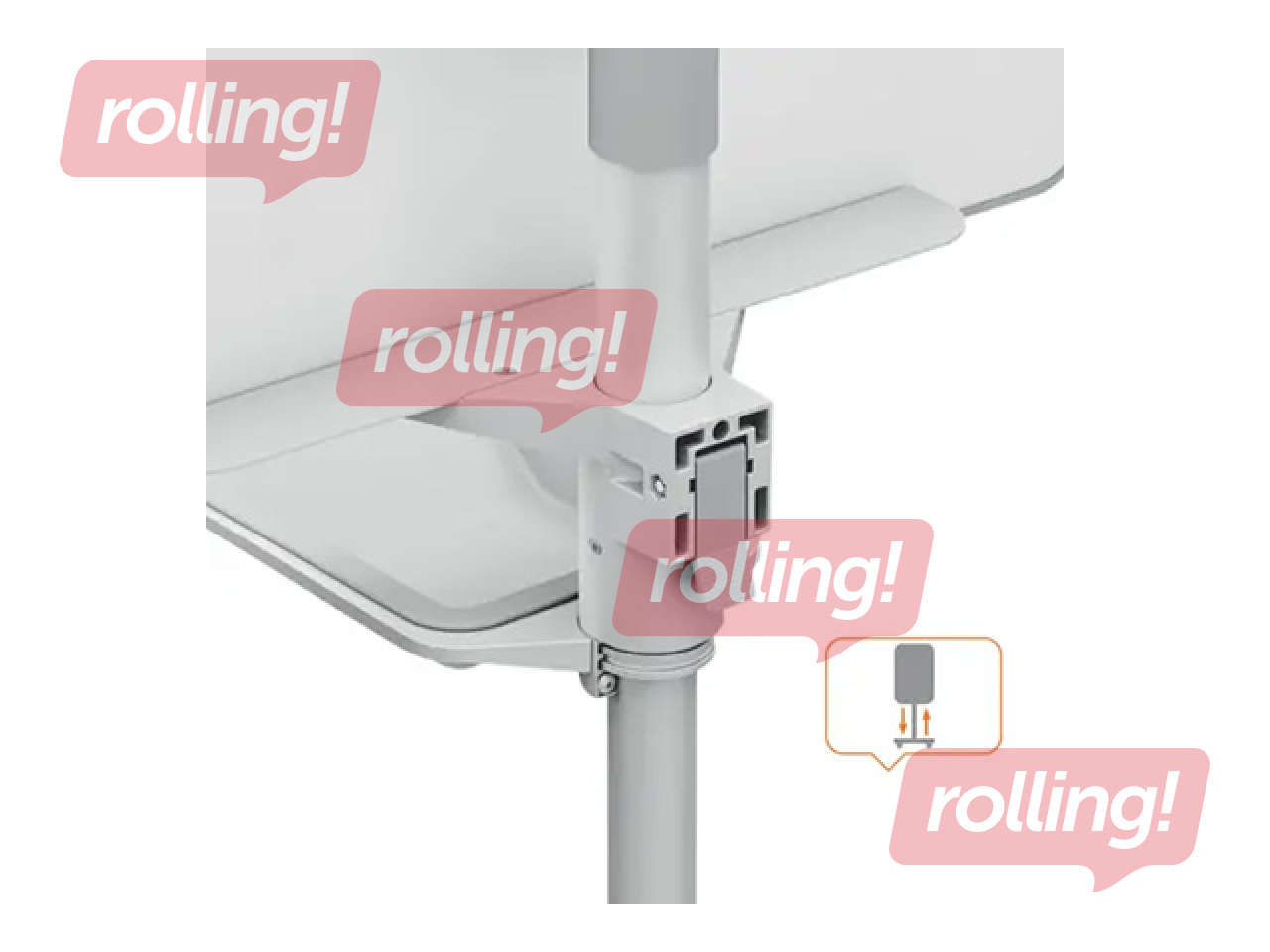 Tahvel ratastel Nobo Flipchart Move & Meet, magnetiline, 68x104cm