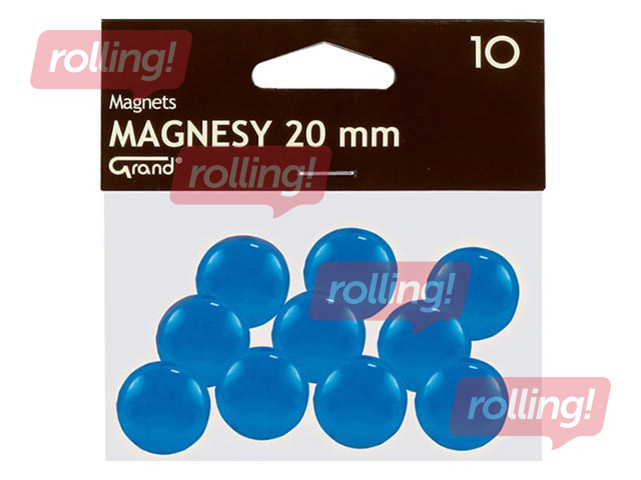 Tahvlimagnet Grand, 20 mm, 10 tk, sinine