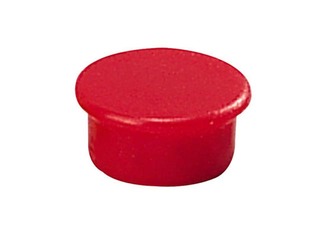 Strong planning magnet Dahle, red, 13mm, 10 pcs.