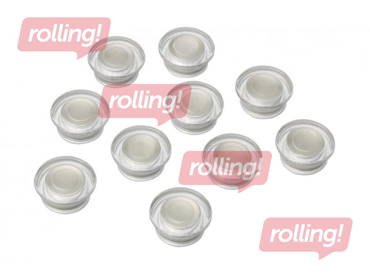 Magnets for glass board Nobo, 32 mm, 10 pcs, clear