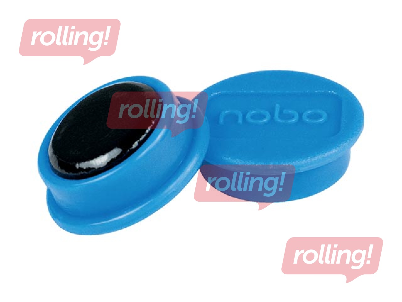 Magnets Nobo, 13 mm, 10 pcs., blue