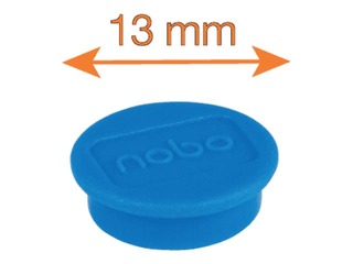 Magnets Nobo, 13 mm, 10 pcs., blue
