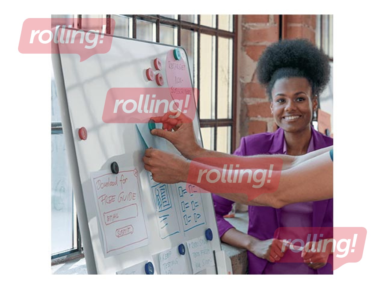 Magnets Nobo, 13 mm, 10 pcs., blue